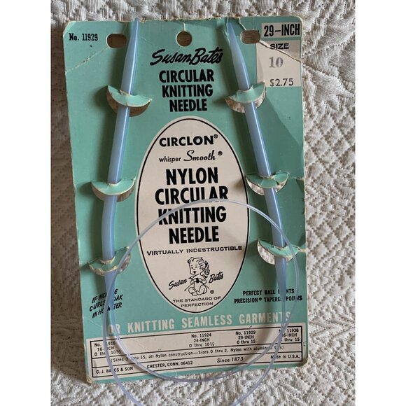 Susan Bates Circluar Knitting Needle 29 inch size 10 - New - Picture 5 of 11